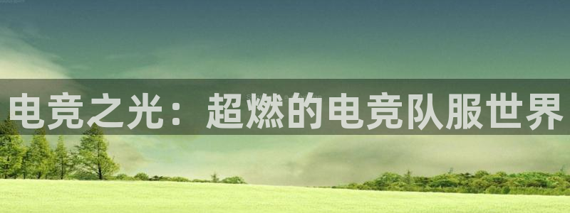 完美电竞平台官网网址：电竞之光：超燃的电竞队服世界